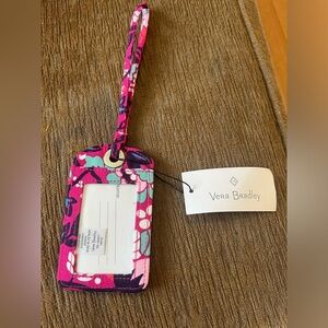 Vera Bradley luggage tag in berry bloom NWT